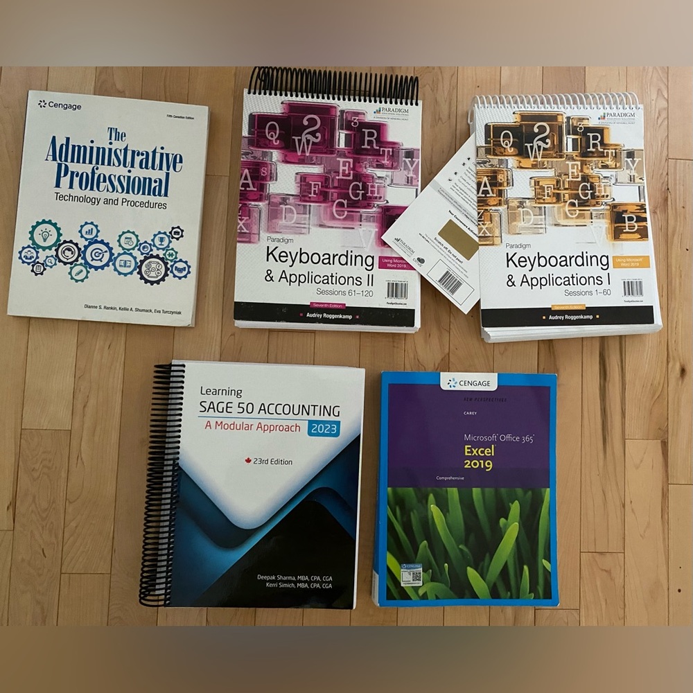 Administrative Professional textbooks NSCC